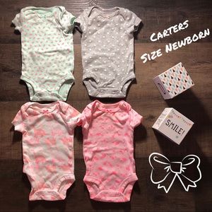 4X Newborn Carters Onesies!! 🐥🐥🐥